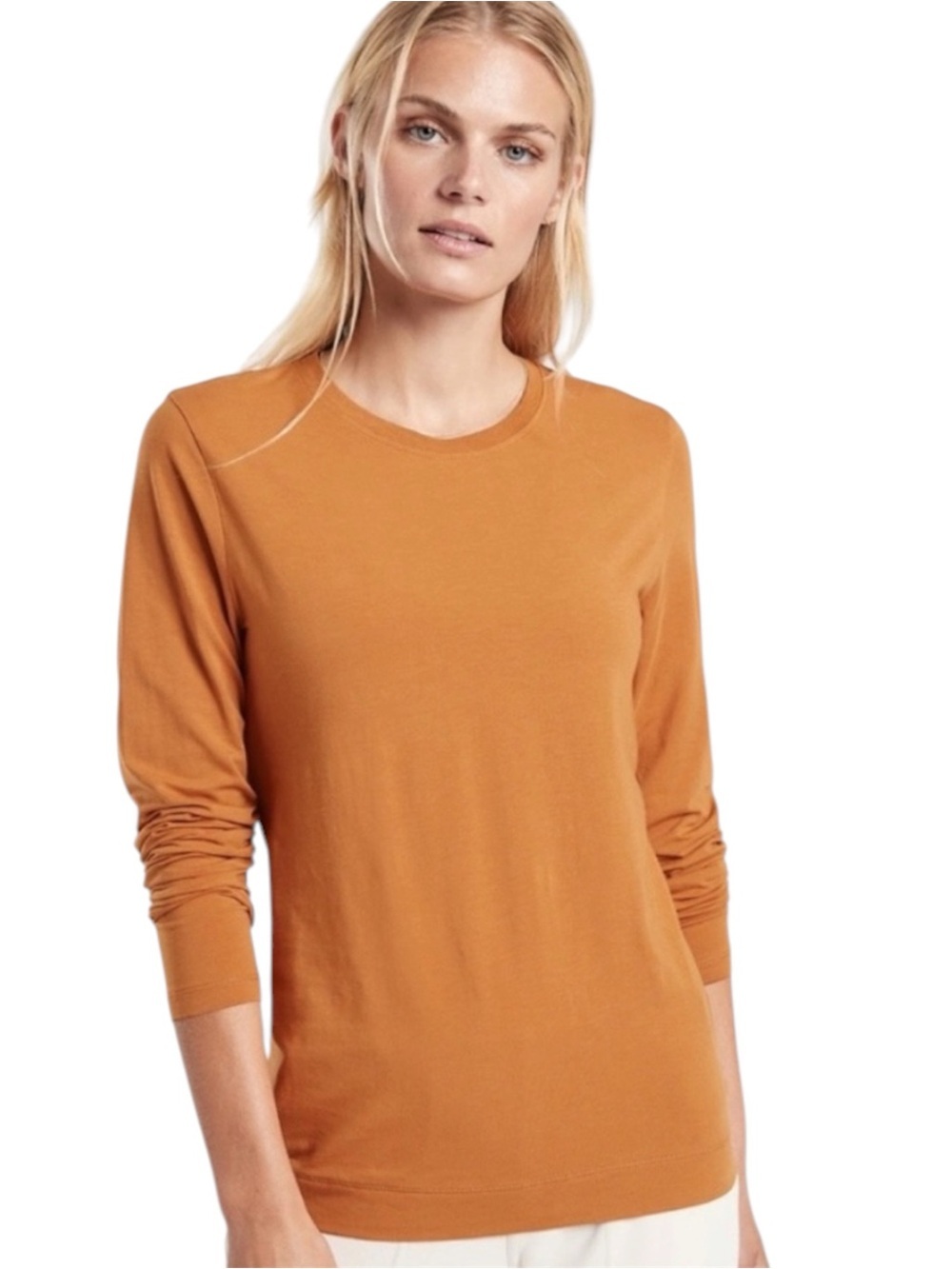 Athleta Outbound Long Sleeve Tee In Cattail Brown Size Large